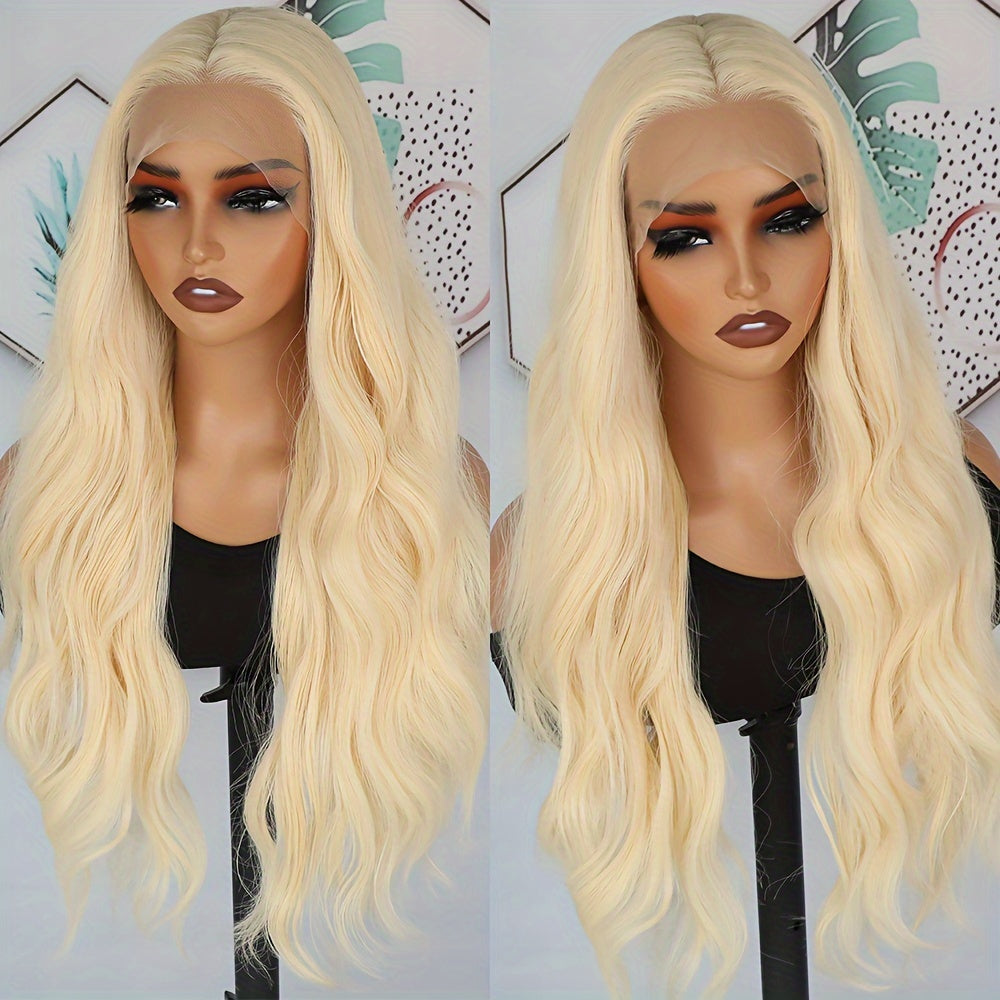 Stunning #613 Blonde Body Wave Lace Front Wig - 26\