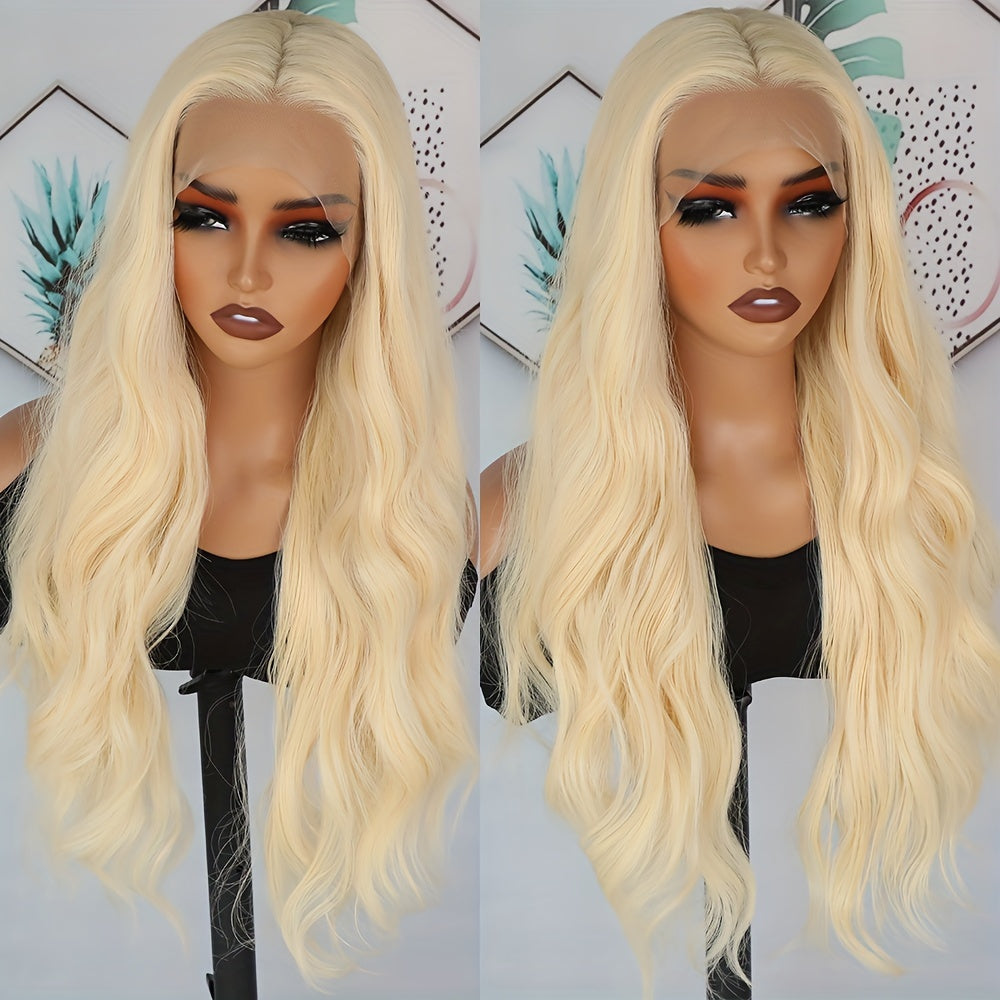 Stunning #613 Blonde Body Wave Lace Front Wig - 26\