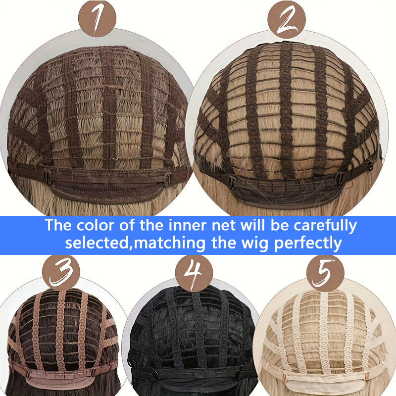 Women' Natural-Looking Long Curly Wig with Rose Net - 26-Inch Volume Density (150%!), Full Head Hairpiece Suitable for Daily Use, Cosplay & Lorelai Hair - Size Fits Most ()