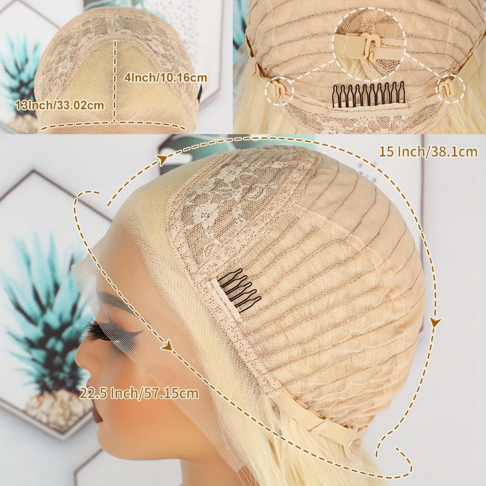 Stunning #613 Blonde Body Wave Lace Front Wig - 26\