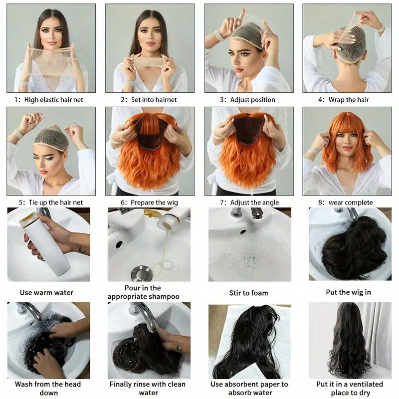 Black Brown Long Curly Wig, 26 Inches Heat-Resistant Fiber Synthetic 130% Density, Suitable for Cosplay and Daily Wear, Unisex Halloween Costume Accessory