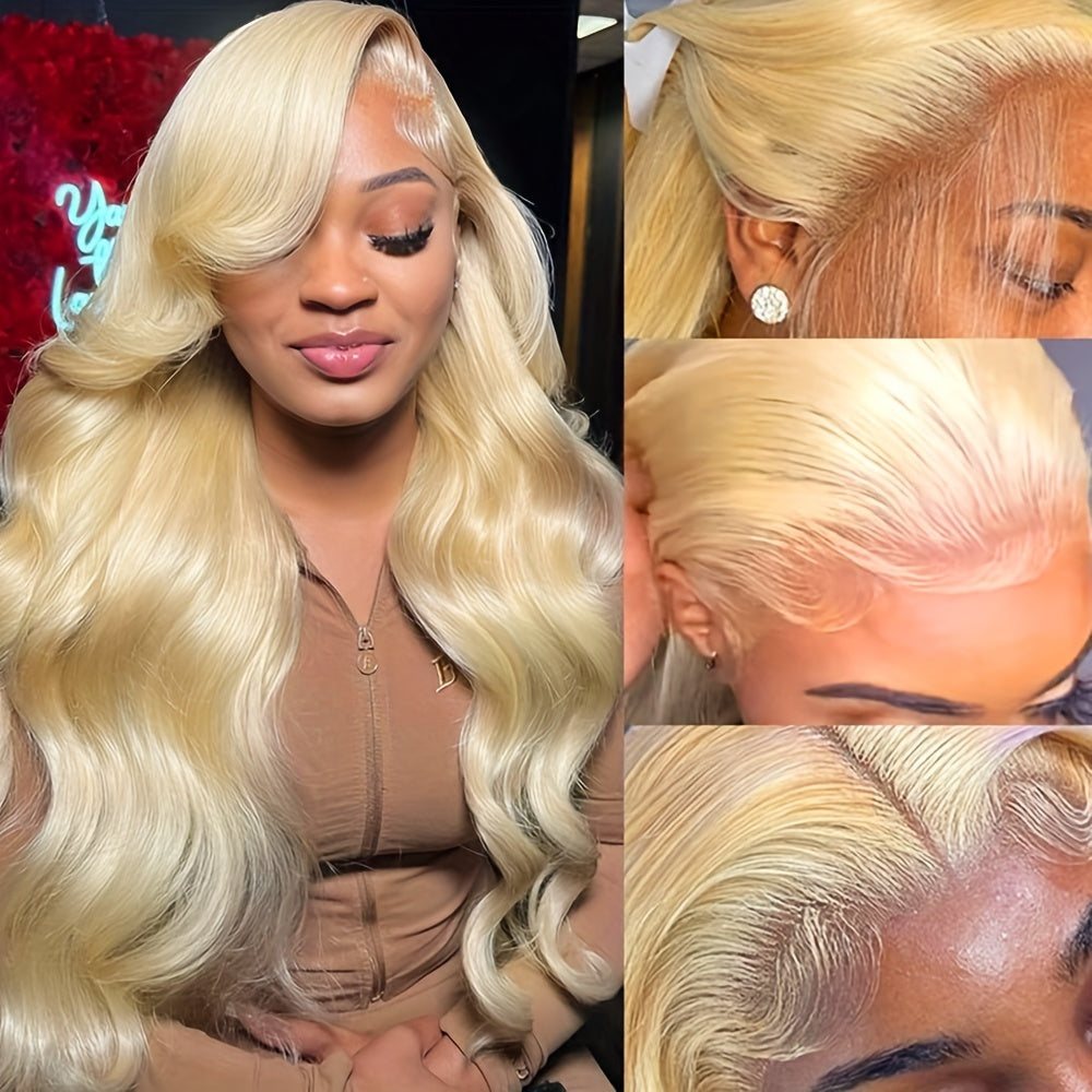 Stunning #613 Blonde Body Wave Lace Front Wig - 26\