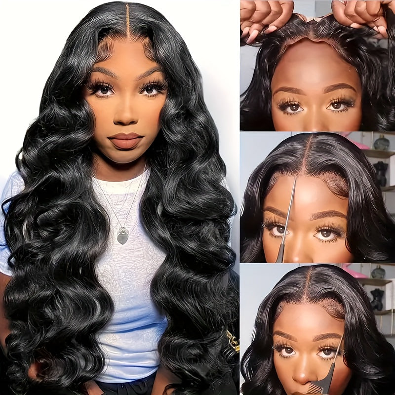 200% Density Glueless Wigs Human Hair Pre Plucked Pre Cut 13x6 Body Wave Lace Front Wigs Human Hair Body Wave Lace Frontal Wigs For Women
