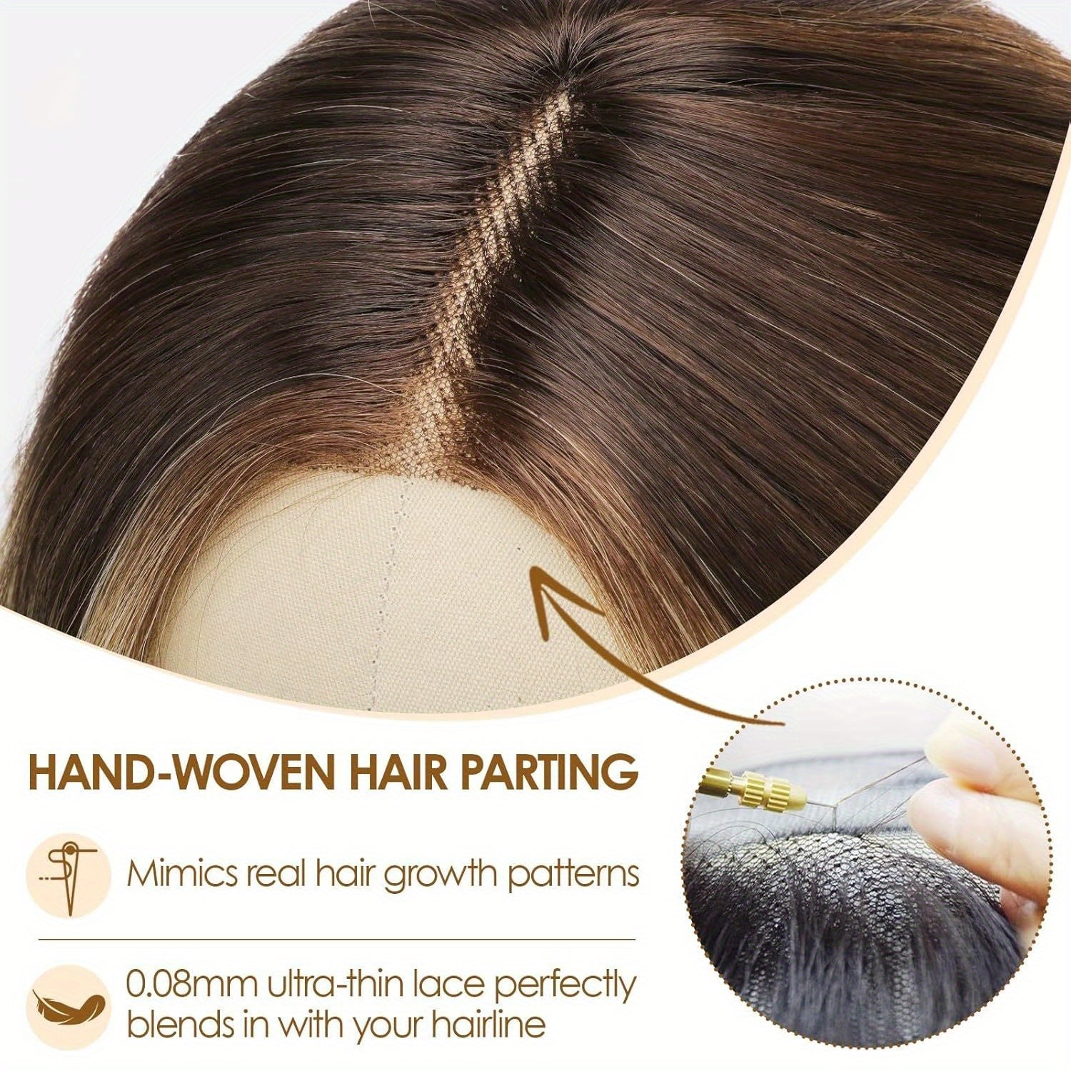 A Long Hairstyle Featuring Gradient Curly Hair for Women, Complemented by a Rose Net Hat Made of High-Temperature Silk, Ideal for Ladies And Girls. This Synthetic Non-Lace Wig Is Perfect for Music Festivals, Role-Playing Events