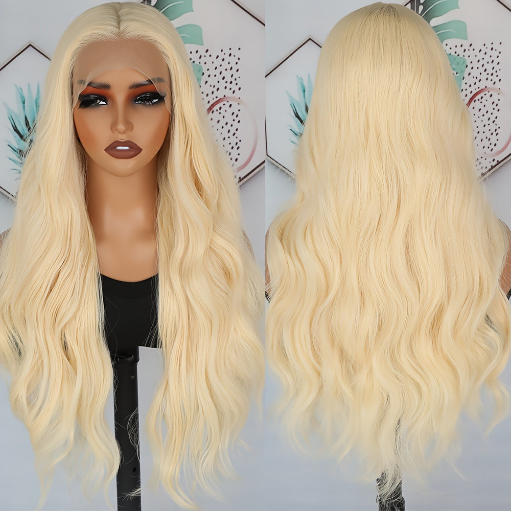 Stunning #613 Blonde Body Wave Lace Front Wig - 26\