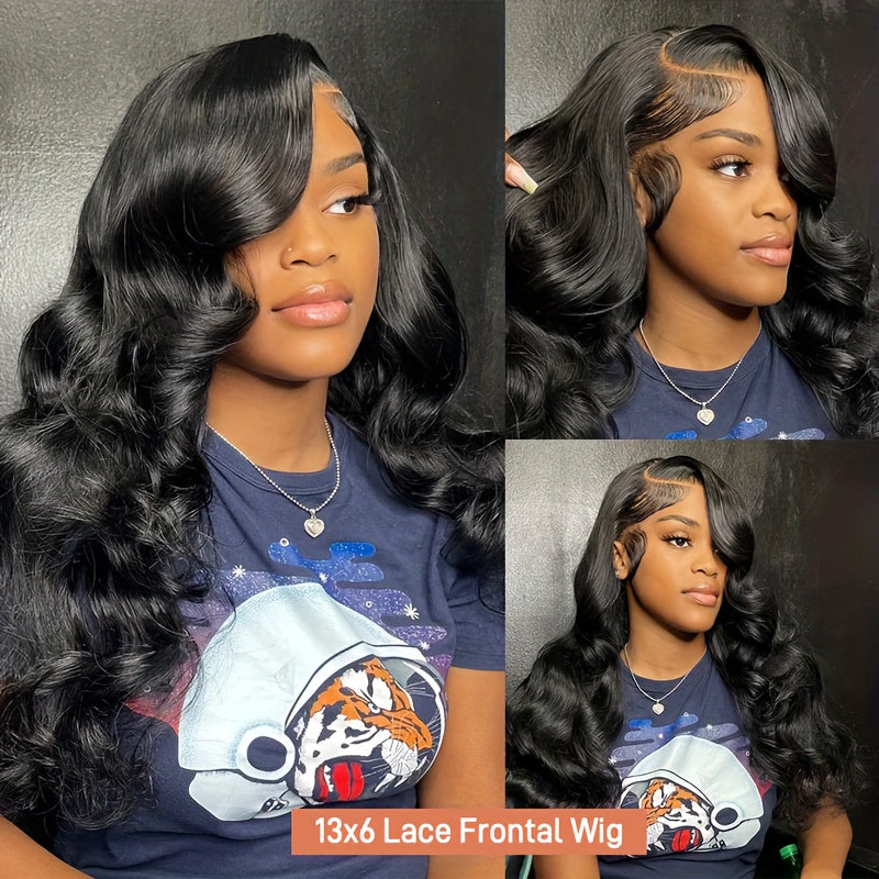 200% Density Glueless Wigs Human Hair Pre Plucked Pre Cut 13x6 Body Wave Lace Front Wigs Human Hair Body Wave Lace Frontal Wigs For Women