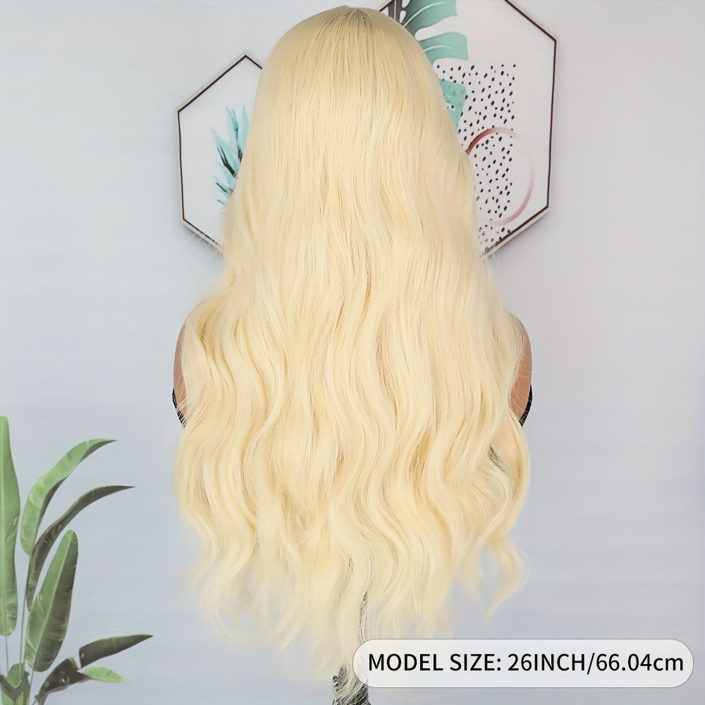 Stunning #613 Blonde Body Wave Lace Front Wig - 26\