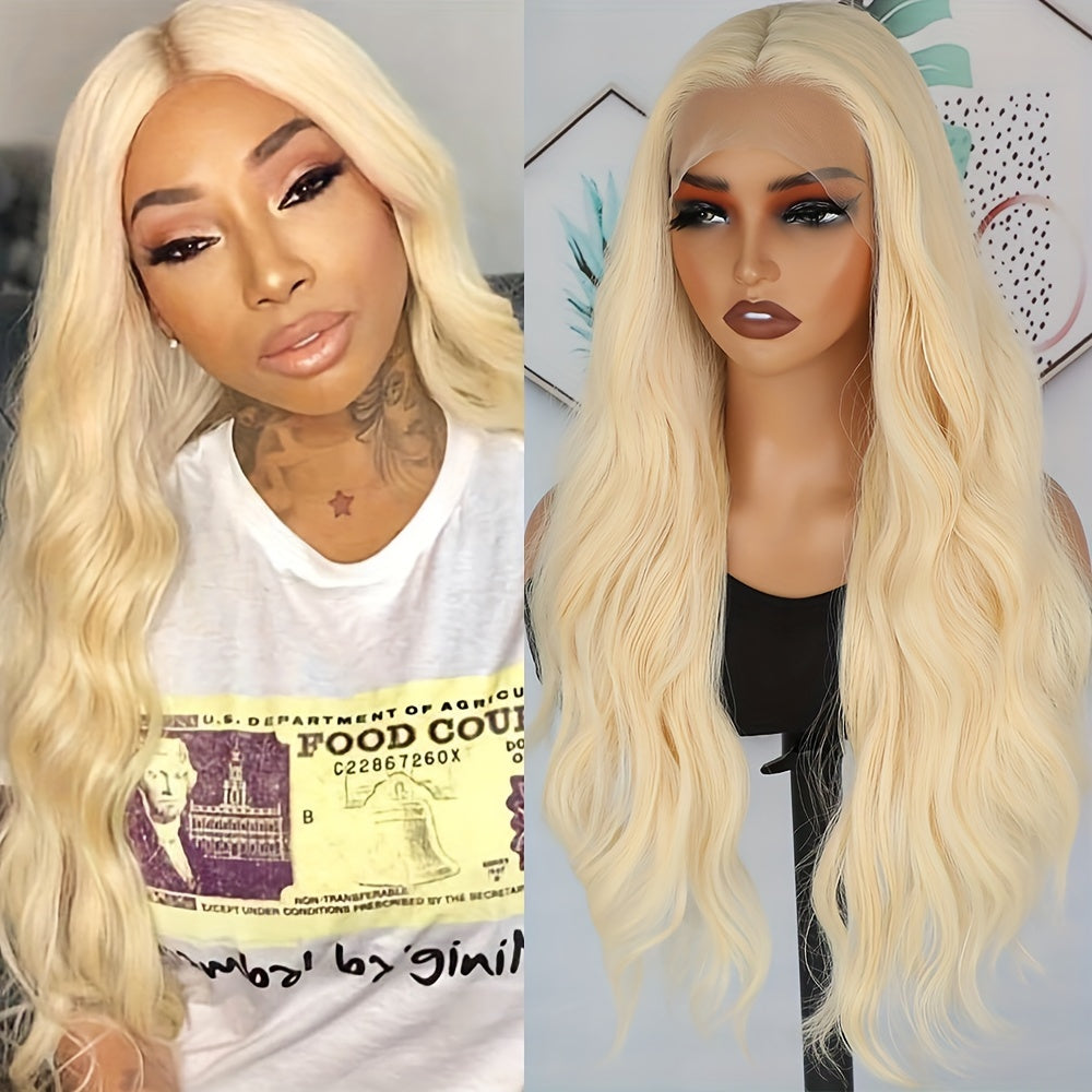 Stunning #613 Blonde Body Wave Lace Front Wig - 26\
